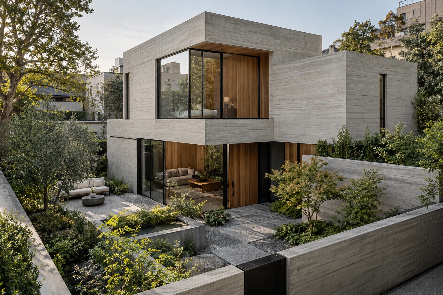 Architectural illustration of Monolith Residence